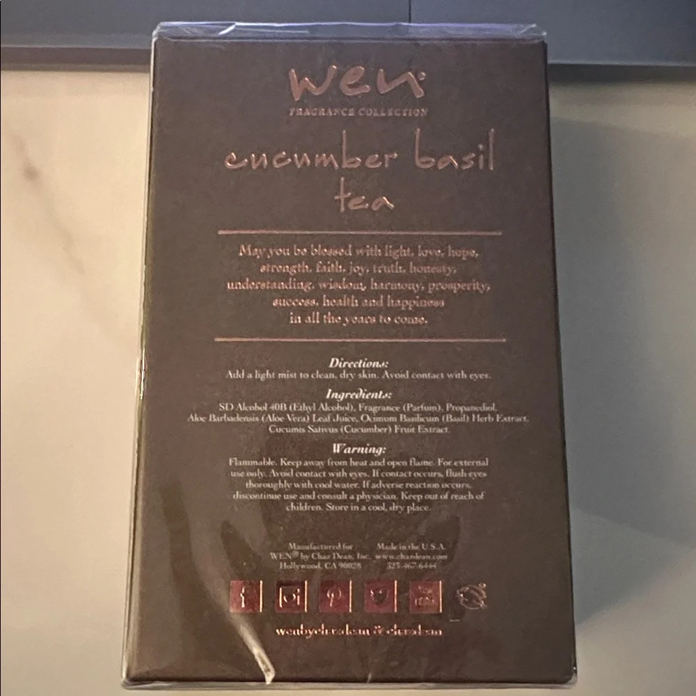 🍃🥒💚 Smell like a snack… a very hydrated one 💚🥒🍃 Wen Cucumber Basil Tea